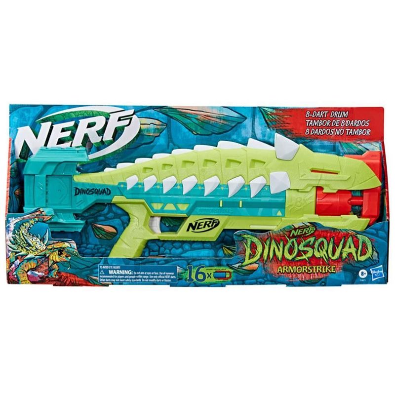 Lançador De Dardos Nerf Dinosquad Armorstrike F5871 Hasbro Colorido -  WebContinental