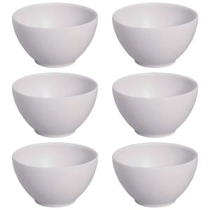 Conjunto De Bowls Porto Brasil Coup Vit Em Stoneware 540ml - 6 Peças Cinza