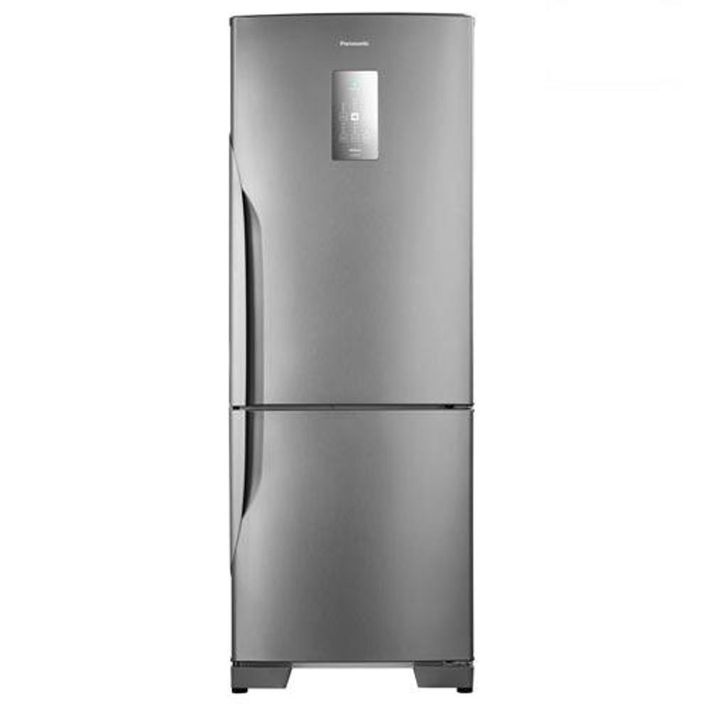 Refrigerador Bottom Freezer Inverter Panasonic De 02 Portas Frost Free Com 480 Litros Aço Escovado - Nr-bb71pvfx 220