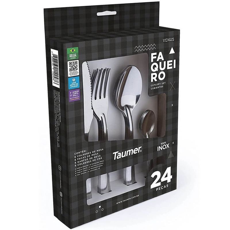 Kit Faqueiro Garfo Faca Colher Cozinha 16 Pç Resistente Jogo - 123 Util -  Faqueiro / Jogo de Talheres - Magazine Luiza