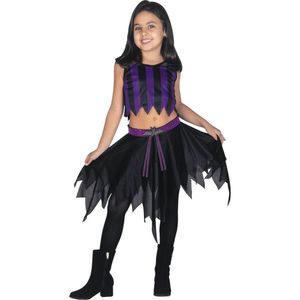 Fantasia Infantil - Vampira C/ Morcego - Tam P (3 A 5 Anos)