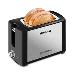 Torradeira Eletrica Smart Toast T-13 Mondial Preto Inox 110v