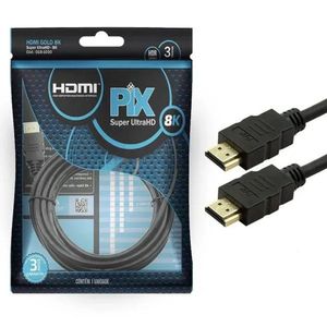 Cabo Hdmi Classic 2 1 8K Hdr 3 Metros 19P Pix 018 1030 Bag