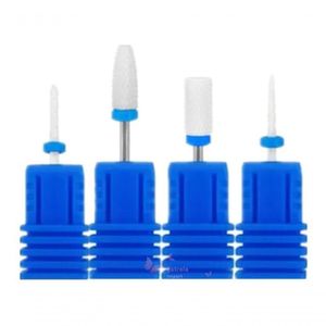 4 Broca Cerâmica Profissional Unha Gel Acrigel Porcelana N6