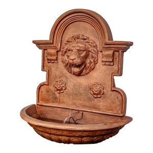 Chafariz De Parede Cara De Leão Jardim Ferro Fundido