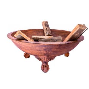 Lenheiro Canela 85cm Lareira Externa Ferro Fundido