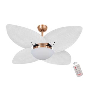 Ventilador De Teto 4 Pás Palmae Branco 127v C/ Controle