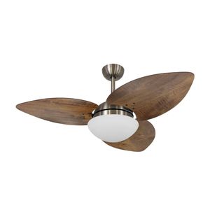 Ventilador De Teto Dormamu Bronze 3 Pás Rádica Imbuia 127v