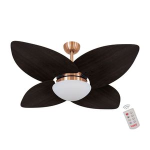 Ventilador De Teto 4 Pás Tabaco 127v C/ Controle
