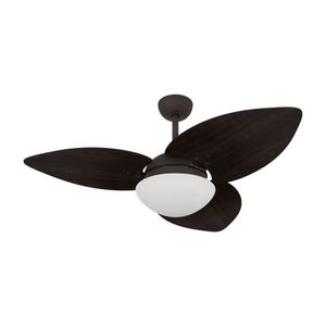 Ventilador De Teto Marrom Texturizado 3 Pás Tabaco 127v