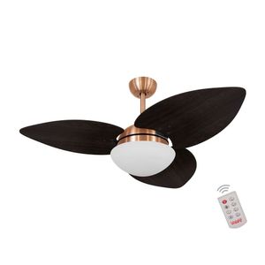 Ventilador De Teto 3 Pás Tabaco 127v C/ Controle