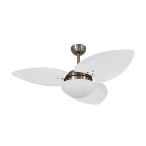 Ventilador De Teto Dormamu Bronze 3 Pás Palmae Branco 127v