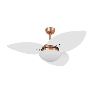 Ventilador De Teto Dormamu Cobre 3 Pás Branco 127v