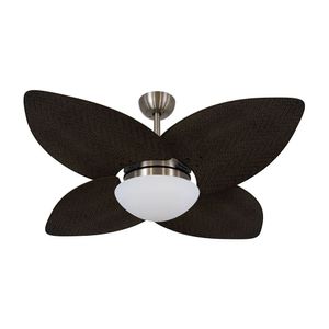 Ventilador De Teto Dormamu Bronze 4 Pás Palmae Tabaco 127v