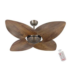 Ventilador De Teto Bronze 4 Pás Rádica 127v C/ Controle