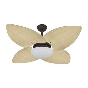 Ventilador De Teto Marrom Texturizado 4 Pás 127V