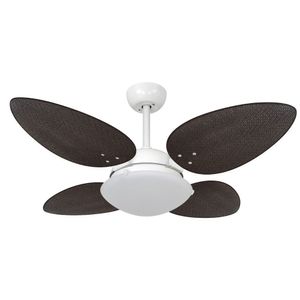 Ventilador De Teto Volare Petalo Palmae Tabaco 220V