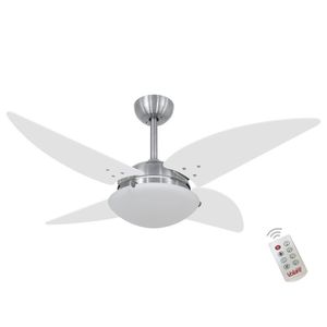 Ventilador Volare Quad Branco 127V E Controle Remoto