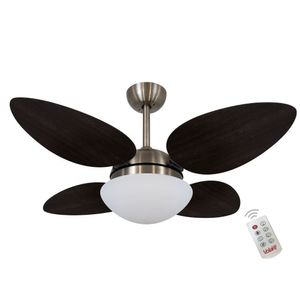 Ventilador Volare Petalo Quad Tabaco 220v E Controle Remoto