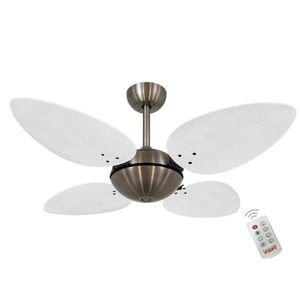Ventilador Volare Off P Palmae Branco 127V E Controle Remoto