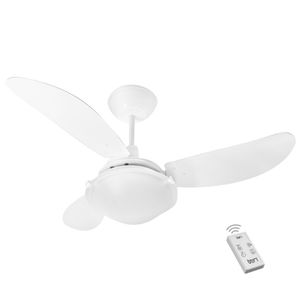 Ventilador Veneza 3 Pás 220V Branco E Controle