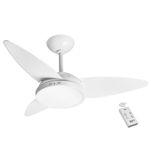 Ventilador Led Lian Branco 220V 3 Pás E Controle