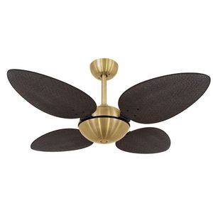 Ventilador De Teto Volare Office Petalo Palmae Tabaco 220V