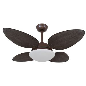 Ventilador De Teto Volare Petalo Palmae Tabaco 220V
