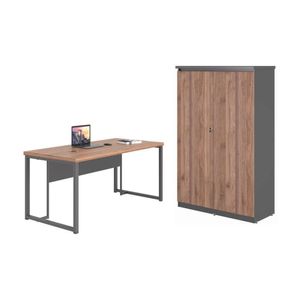 Conjunto Para Escitório Ligas Noce Preto