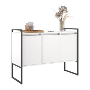 Buffet 3 Portas Rouxe Branco