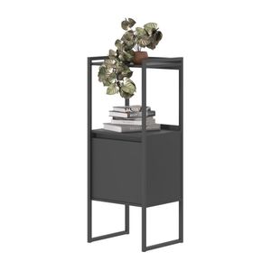 Estante 2 Prateleiras Azias Preto Onix