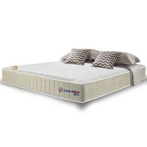 Colchão King Com Molas Ensacadas Cama Inbox Cloud Bege 193x203x28