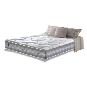Colchão Casal De Molas Ensacadas D33 Cama Inbox Select Firme 138x188x32 Cinza