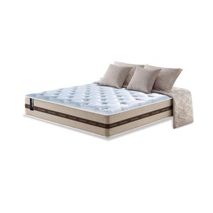 Colchão Casal De Molas Ensacadas Cama Inbox Select Basic 138x188x26 Bege