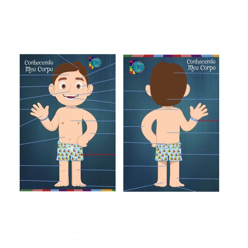 2 Brinquedos Educativos Jogos APrendendo as Formas e Partes do Corpo Humano  Menino e Menina -- Mega Impress - Jogos Educativos - Magazine Luiza