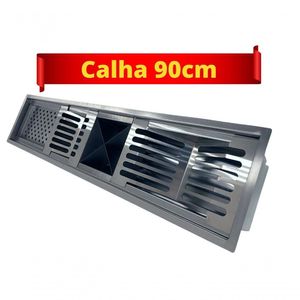 Calha De Louças Em Inox Ajb - 90Cm