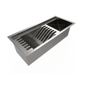 Calha 48 P/ Cozinha Com Válvula Escorredor Pia