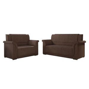 Sofá 2 E 3 Lugares Itália Marrom Suede Marrom