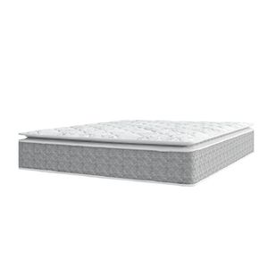 Colchão Casal Molas Ensacadas Pillow Perfect 138x188x33cm Cinza/branco Umaflex Suporta Até 120kg