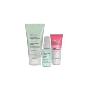 Skin.q: Gel De Limpeza Combate Oleosidade 150ml + Cremão Hidratante 30ml + Sérum Restaurador 30ml