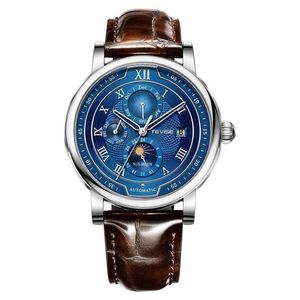 Relógio Masculino Lige 8820 Prova D' água Prata Azul