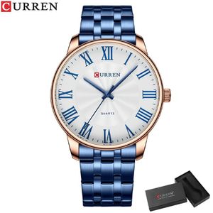 Relógio Masculino Curren 8422 À Prova D'Água Azul