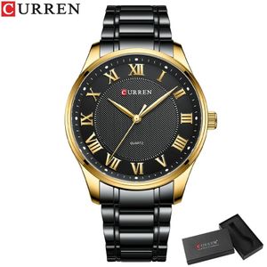 Relógio Masculino Curren 8409 À Prova D'Água Preto