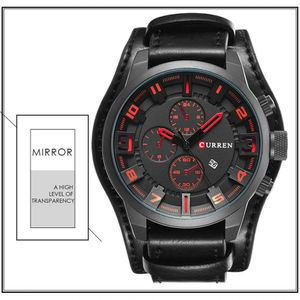 Relógio Masculino Curren 8225 À Prova D'Água Branco