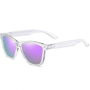 Óculos De Sol Com Armação Transparente Dokly C1 Roxo Claro