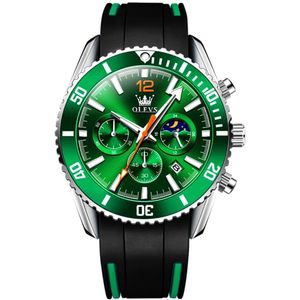 Relógio Masculino Pulseira De Silicone Luminoso De Quartzo