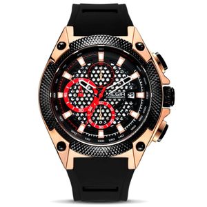 Relógio Masculino Pulseira De Silicone A Prova D´Agua