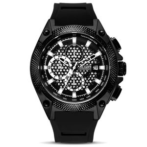 Relógio Masculino Pulseira De Silicone A Prova D´Agua