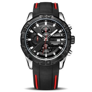 Relógio Masculino Esportivo De Silicone Movimento Luminoso