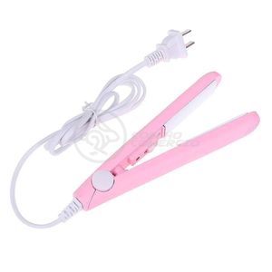 Mini Chapinha Prancha Portátil 17Cm Bivolt Profissional Rosa